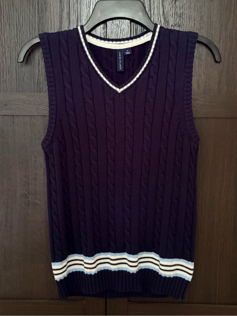 💙 Janie and Jack Boy’s Sweater Vest Size 12 💙